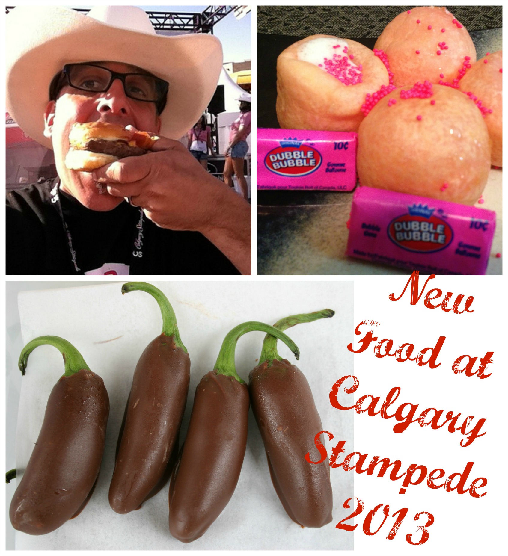 New Food For Calgary Stampede 2013 includes Deep Fried Gum and Chocolate Jalapenos #food #calgary #yyc #calgarystampede #fairfood #deepfried #carnival #countyfair