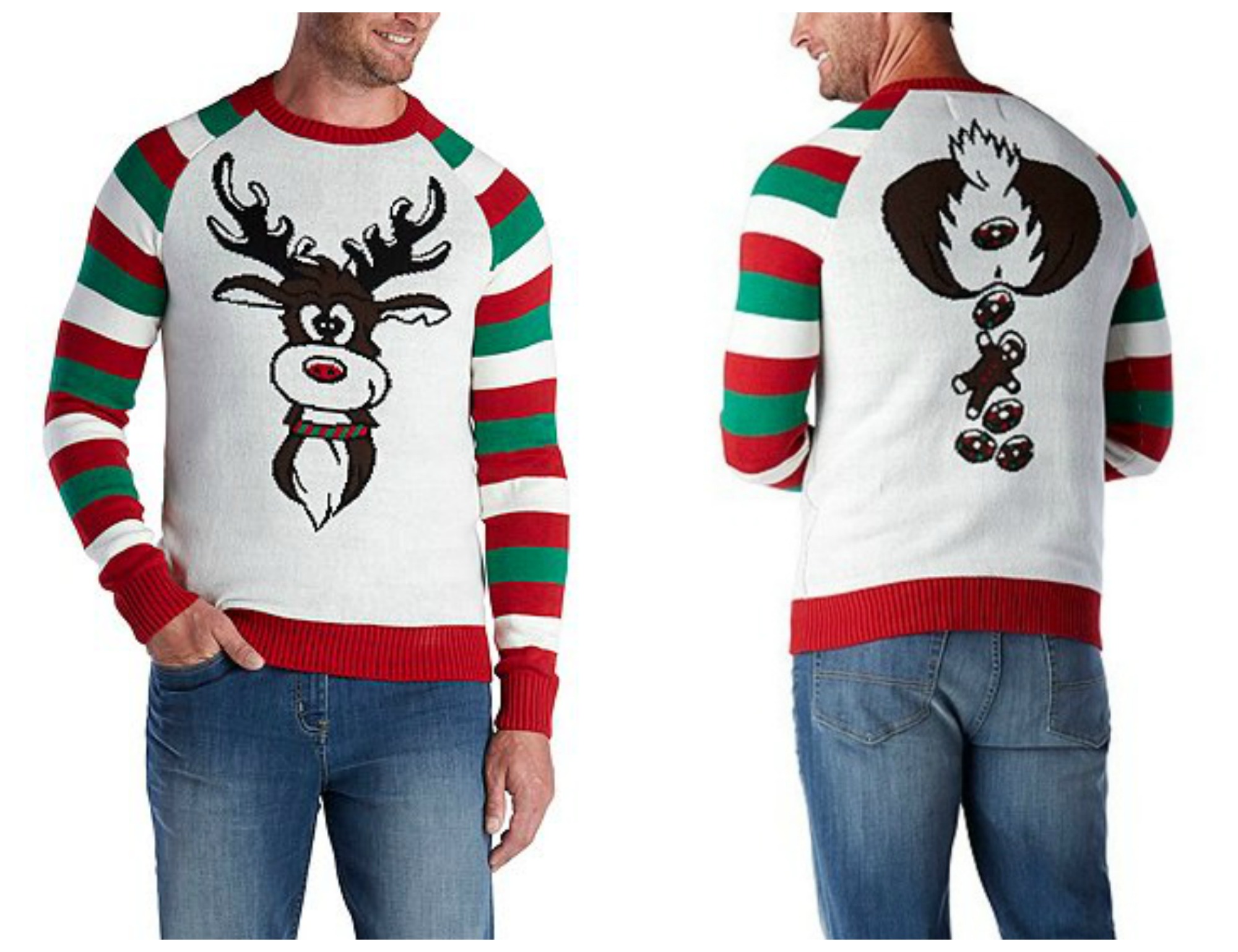 Ugly Christmas Reindeer Pooping Sweater
